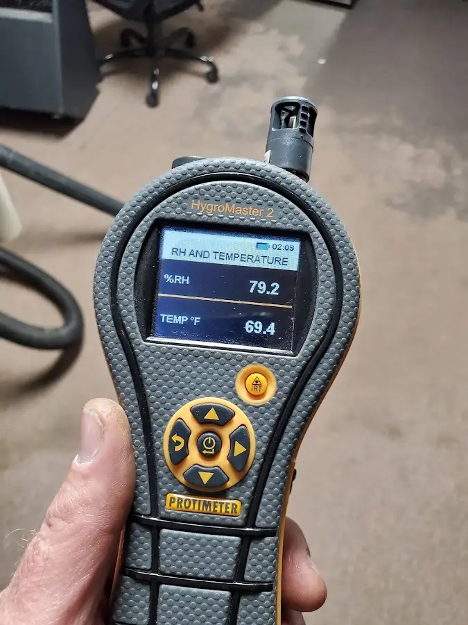 Moisture meter humidity assessment for Mold Remediation & Removal in Economy
